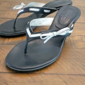 Coach kitten heel sandals size 7.5